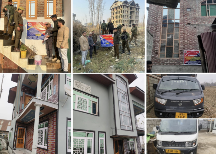 J&K Police Attaches Properties Worth Rs 1.28 Cr Under NDPS Act